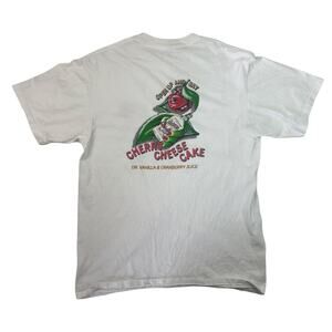 90s vintage tee shirt cherry men's L white Dr mcgillicuddy’s Vanilla schnapps